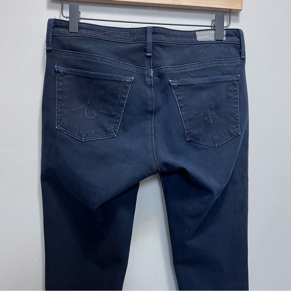 AG Adriano Goldschmied The Legging Ankle Skinny Ankle Jeans Size 27 Black Blue - Picture 4 of 11